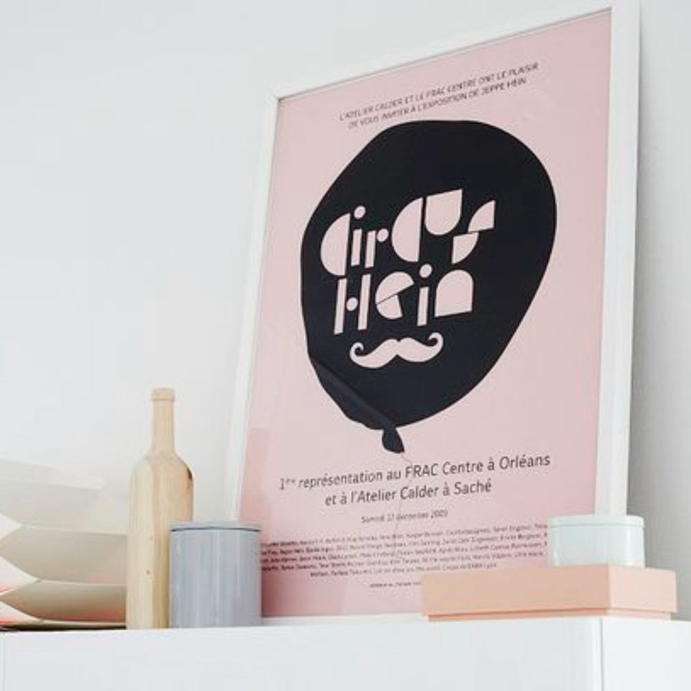 Circus Hein poster by ATWTP, pink version, 50 x 70